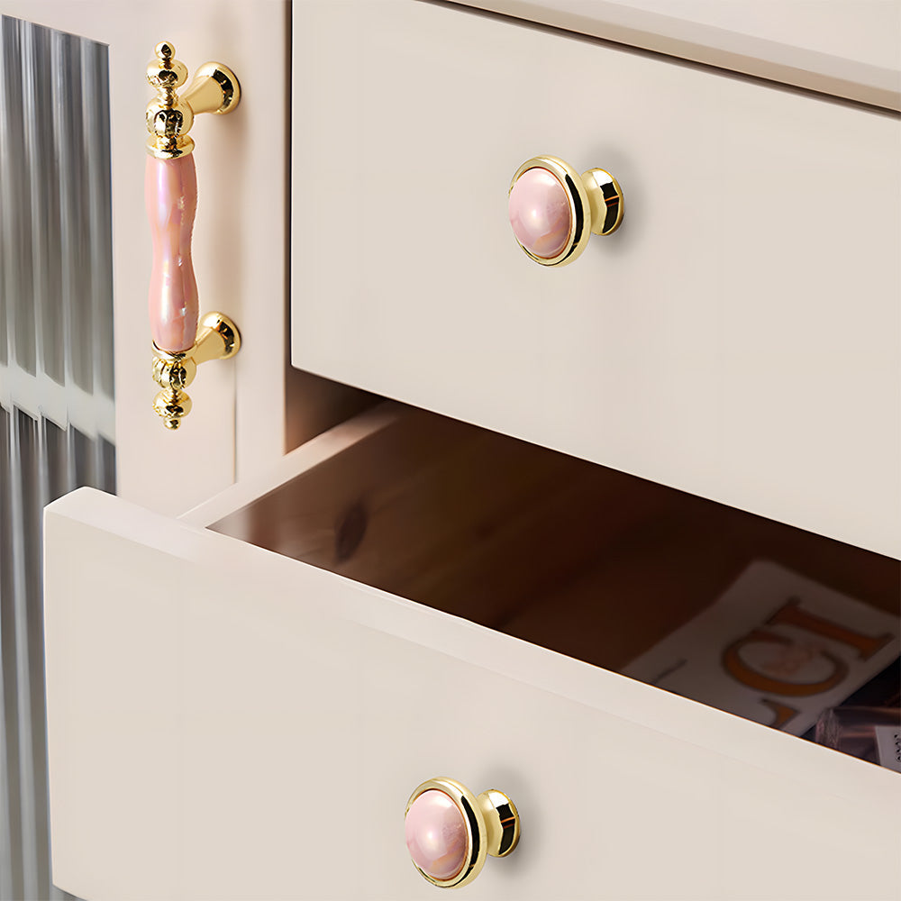 Luxury Colorful Ceramic Cabinet Wardrobe Handle