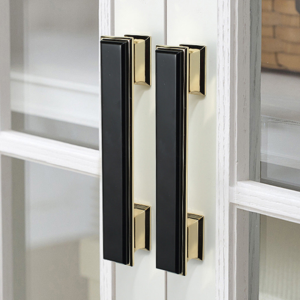 Modern Black Gold  Wardrobe Cabinet Pulls