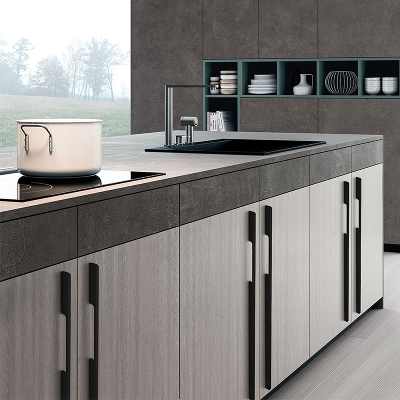 Solid Aluminum Alloy Modern Slimline Gold Cabinet and Drawer Handles