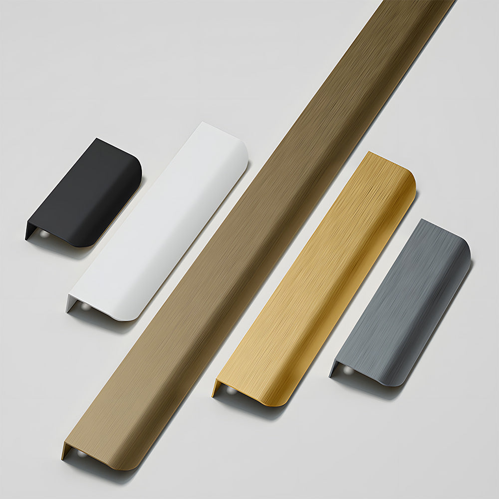 Long Multicolored Simple Invisible Finger Cabinet Drawer Handle