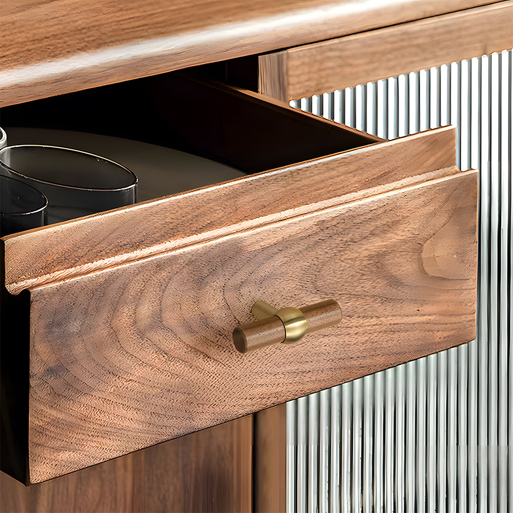 Modern Simple Drawer Door Wooden Cabinet Handle