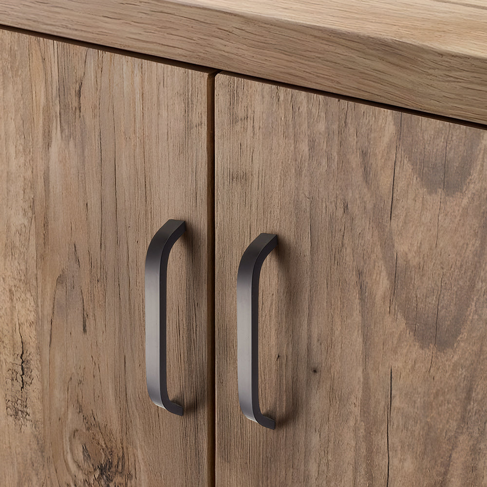 Sleek Curved Aluminum Alloy Cabinet Drawer Handles