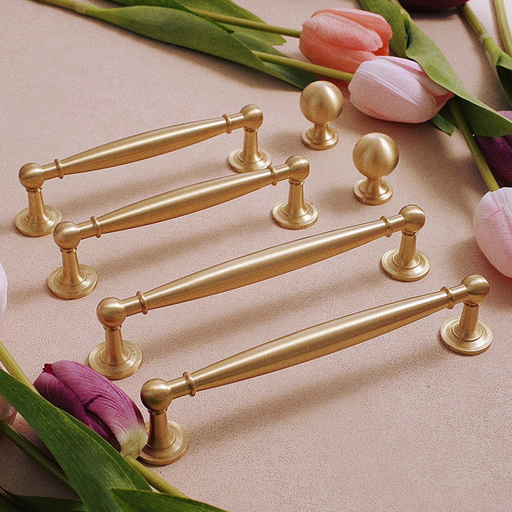 European Style Gold Wardrobe Cabinet Door Handle