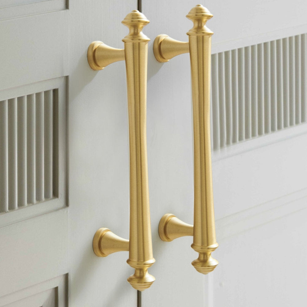 Soild Gold Brass Drawer Pulls Cupboard Cabinet Knobs