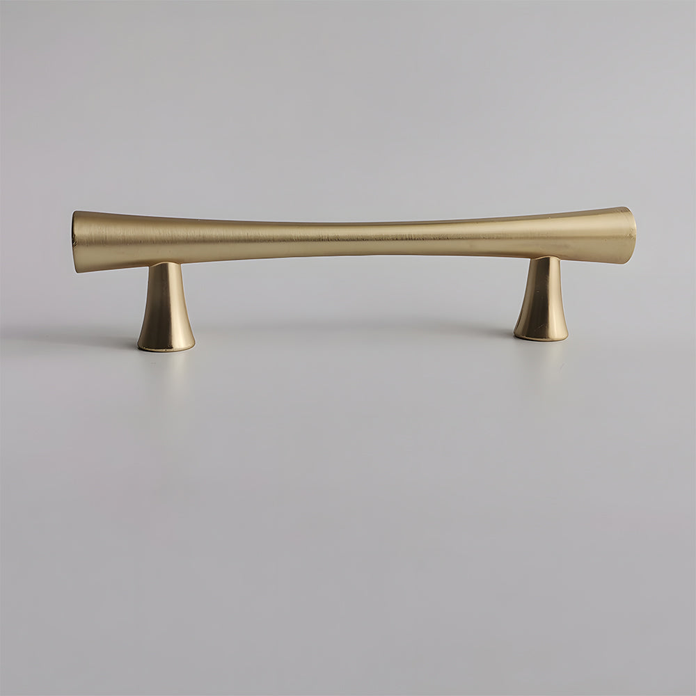 Simple Curved Zinc Alloy Cabinet Handles