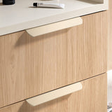 Aluminum Alloy Round Arc Shape Invisible Handle For Cabinet