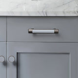 Retro Brown Leather Drawer Handles