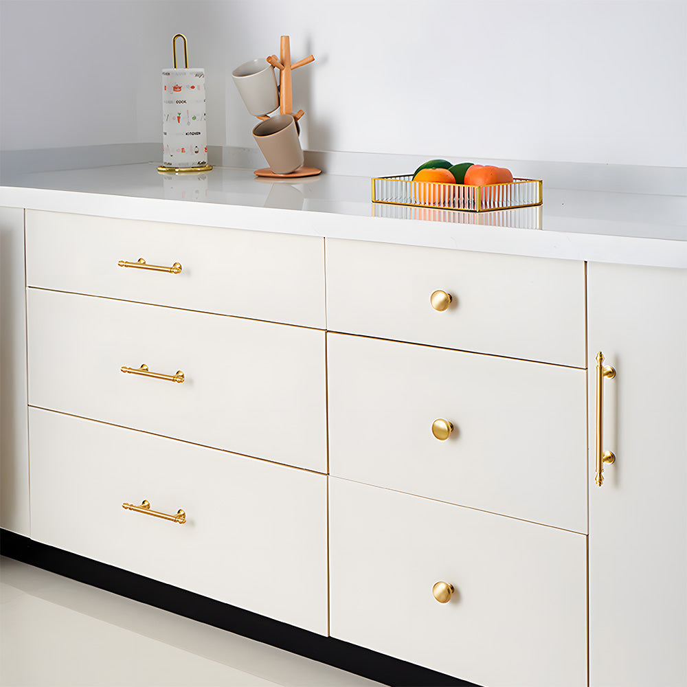 Simple and Luxurious Gold Solid Drawer Handle