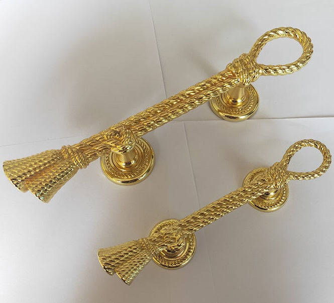 Zinc Alloy Golden Brushed Brass Barn Pulls And Door Handle