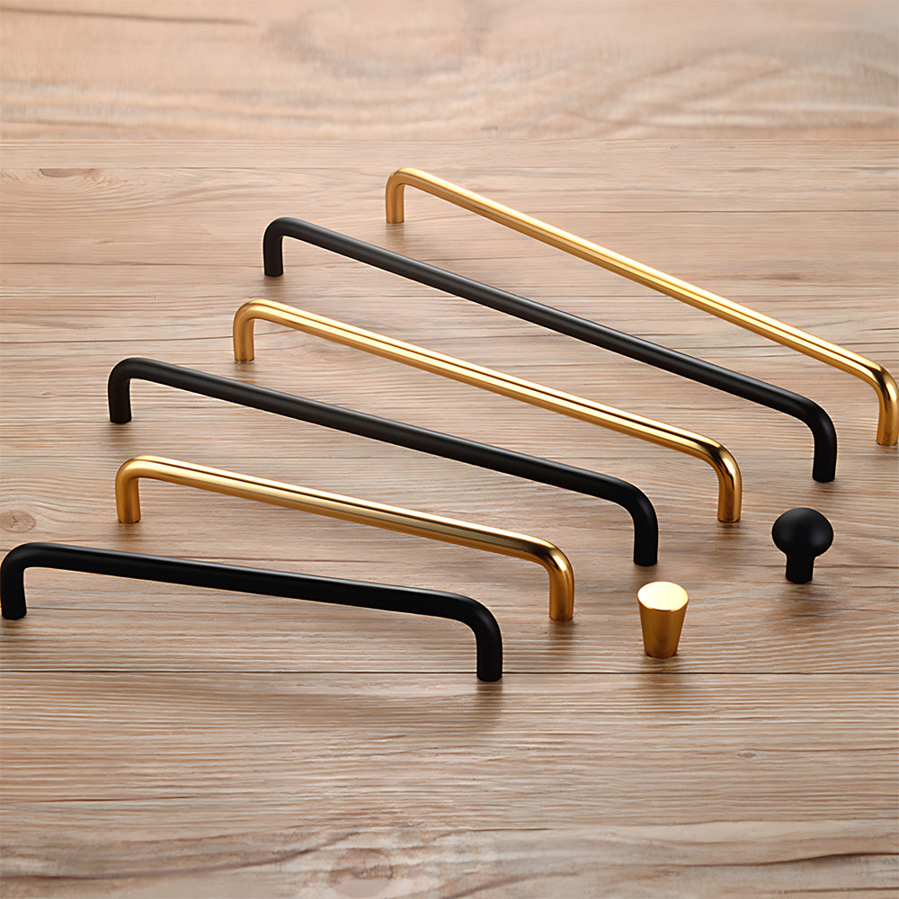 Simple Aluminum Alloy Rounded Arc Cabinet Handle
