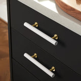 Leather Drawer Pulls Handles Wardrobe Dresser Knobs