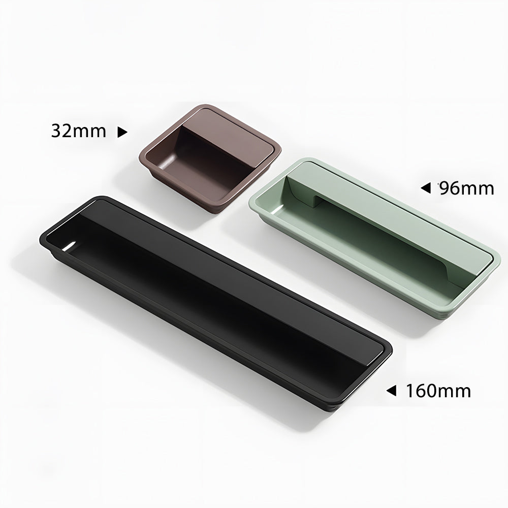 Modern Multi-color Recessed Grooved Handle