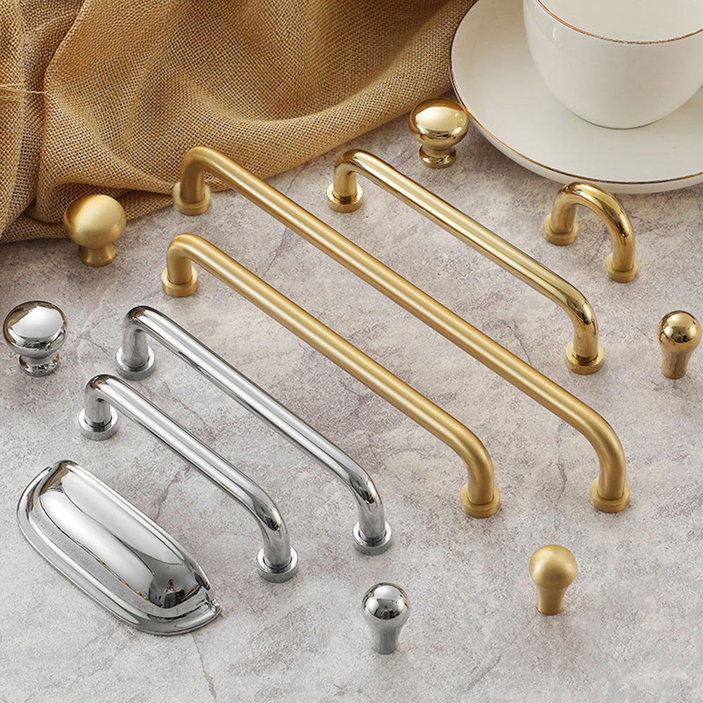 Luxurious Nordic Brass Cabinet Drawer Handles