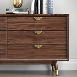 Gold Leaf Brass Cabinet Wardrobe Pulls Drawer Knobs