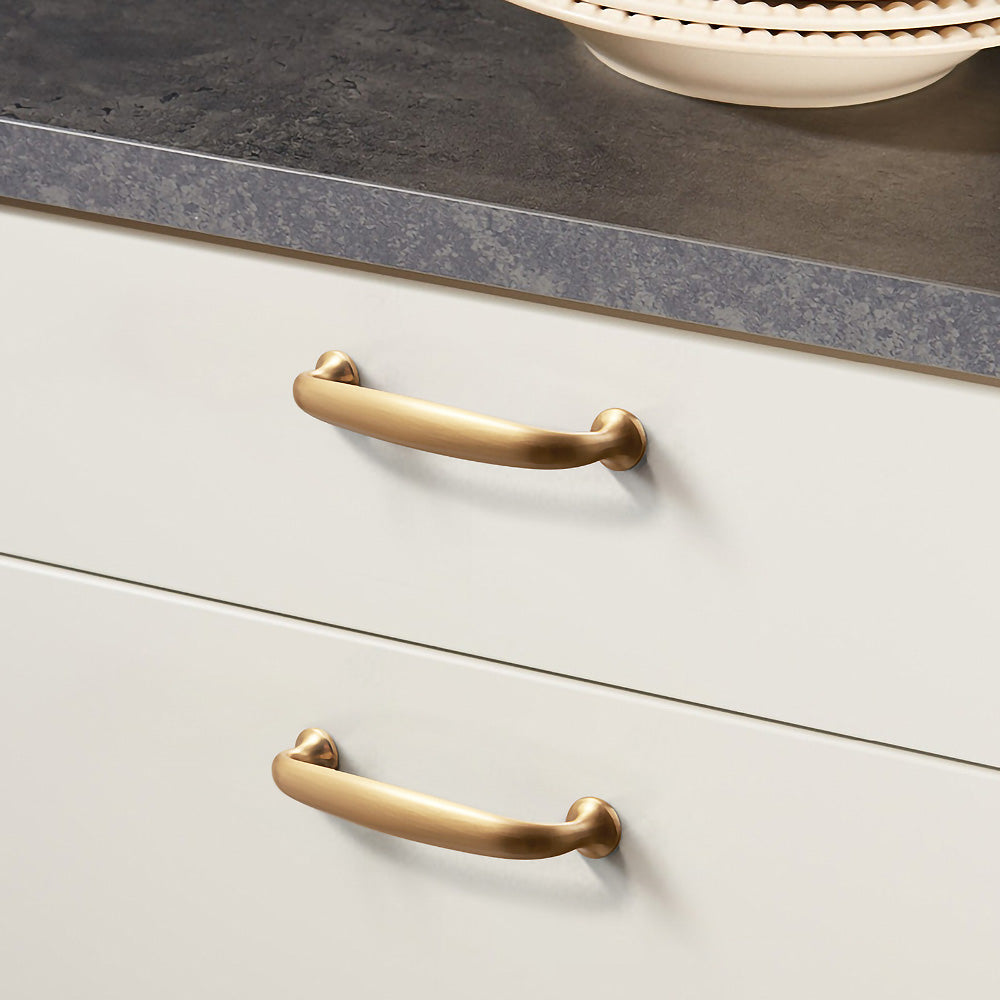 Gold Black Simple Classic Cabinet Handles