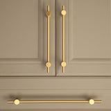 Adjustable Long Handle Liberty Hardware Cabinet Pulls Durable Brass Long Handle