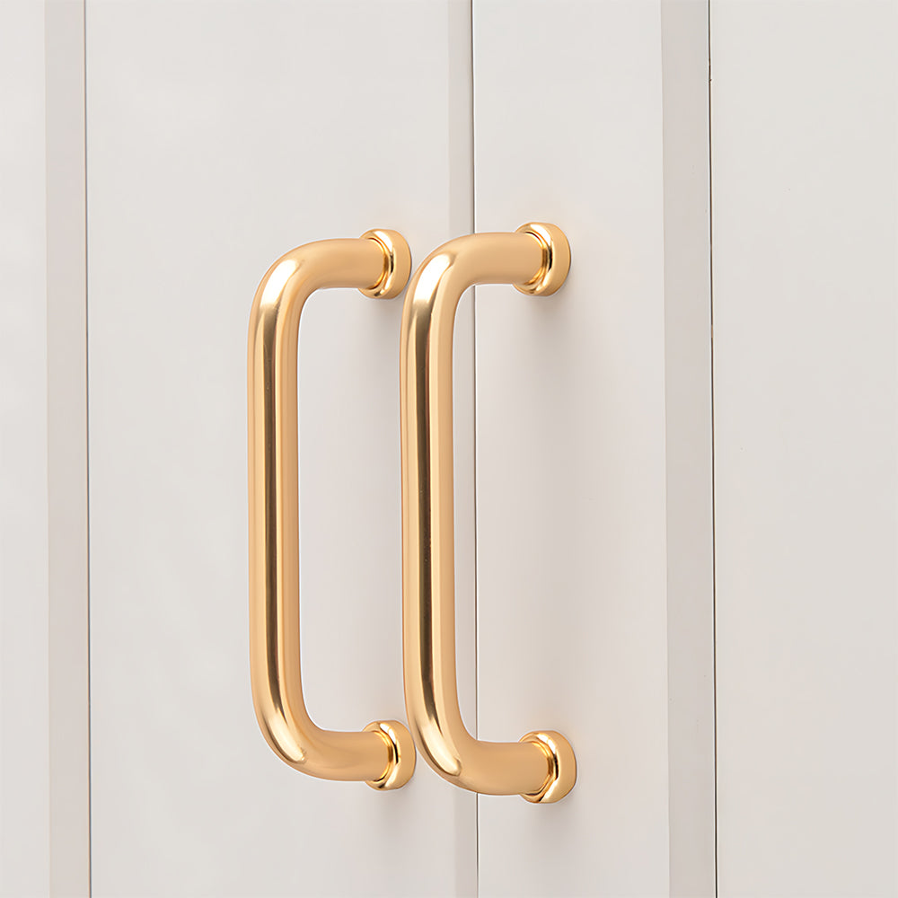 French Minimalist U-shaped Rounded Arc Cabinet Handles