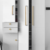 American Modern Long Cabinet Knurled Handle