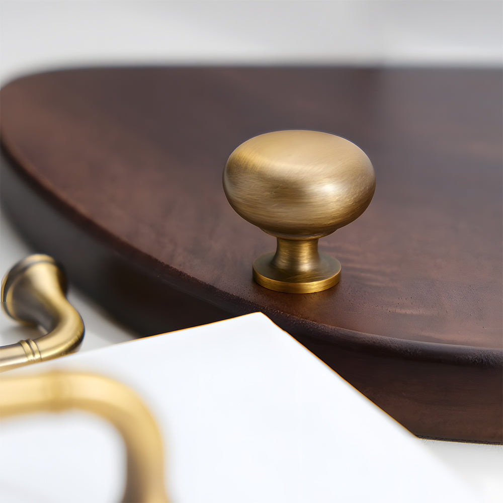 Brushed Brass Retro American Style Handles