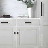 Matte Black Aluminum Alloy Kitchen Hardware Drawer Handles