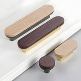 Removable Round Cabinet Wardrobe Door Wooden Handles
