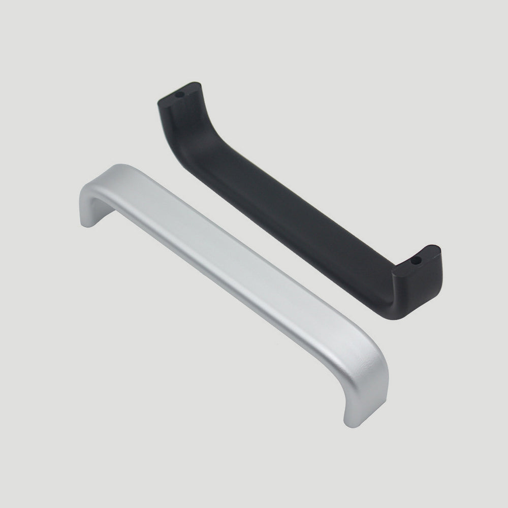 Contemporary Black Aluminum Alloy Kitchen Cabinet Handles