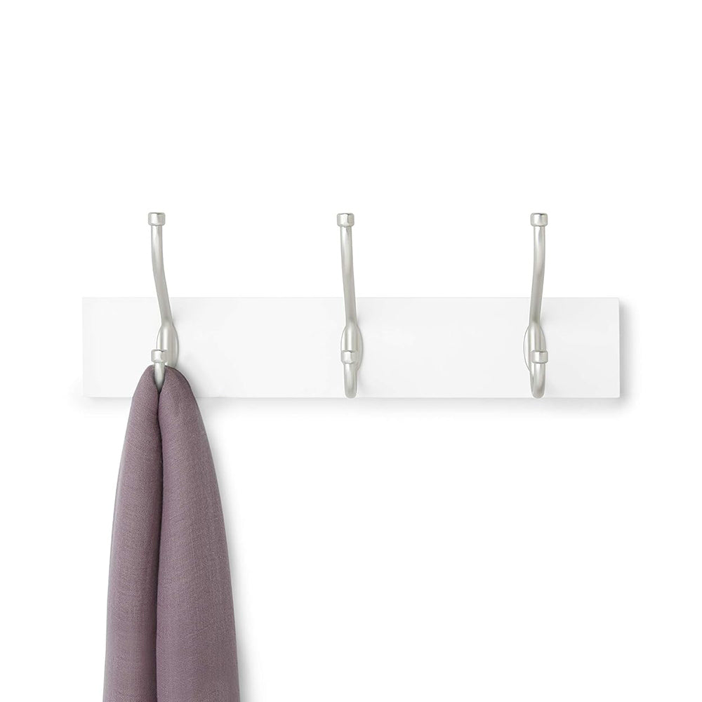 2 Pack Bedroom Entrance Wall Mounted Wooden Base Coat hook
