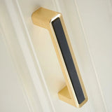 Luxury Zinc Alloy Black Gold Cabinet Handles
