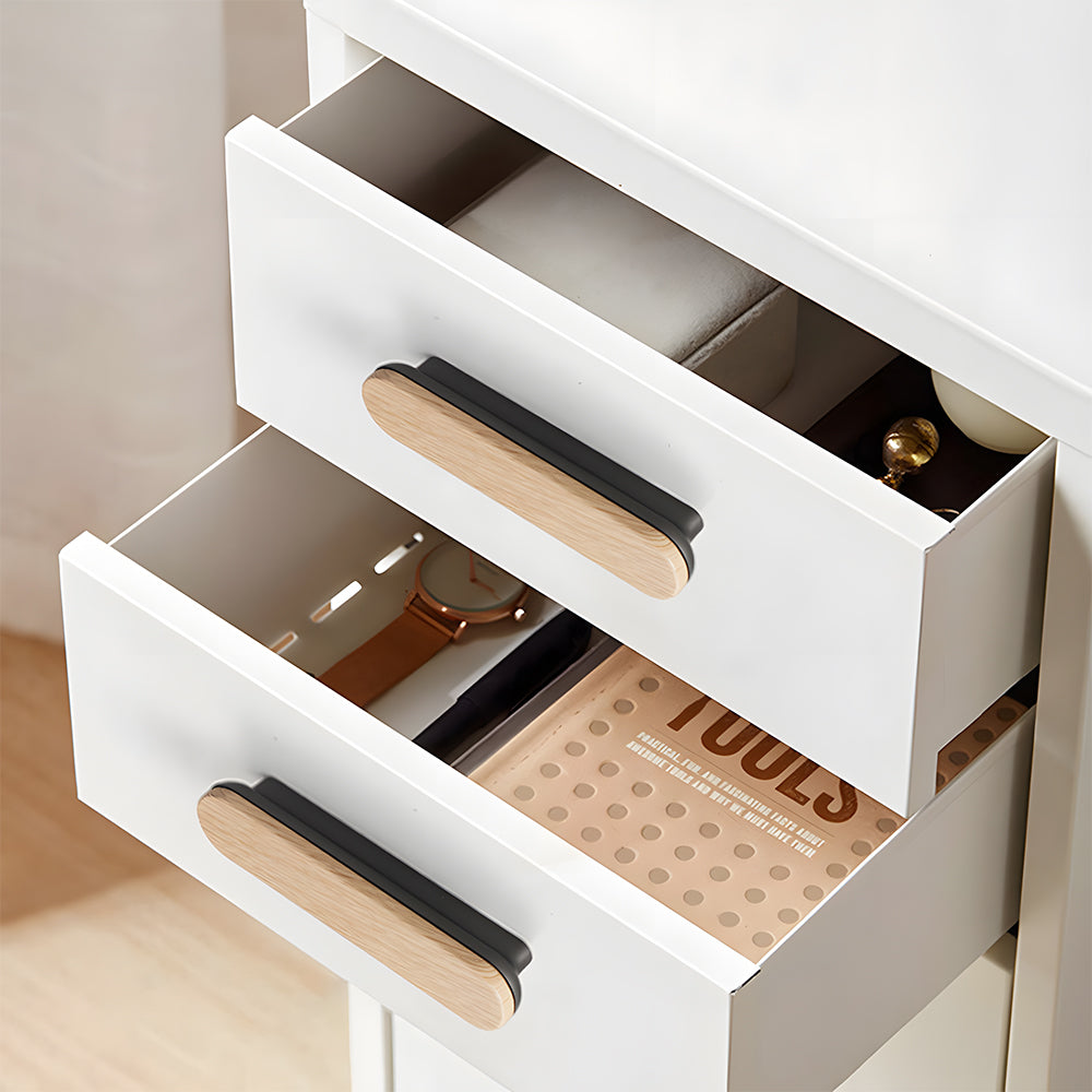 Removable Round Cabinet Wardrobe Door Wooden Handles