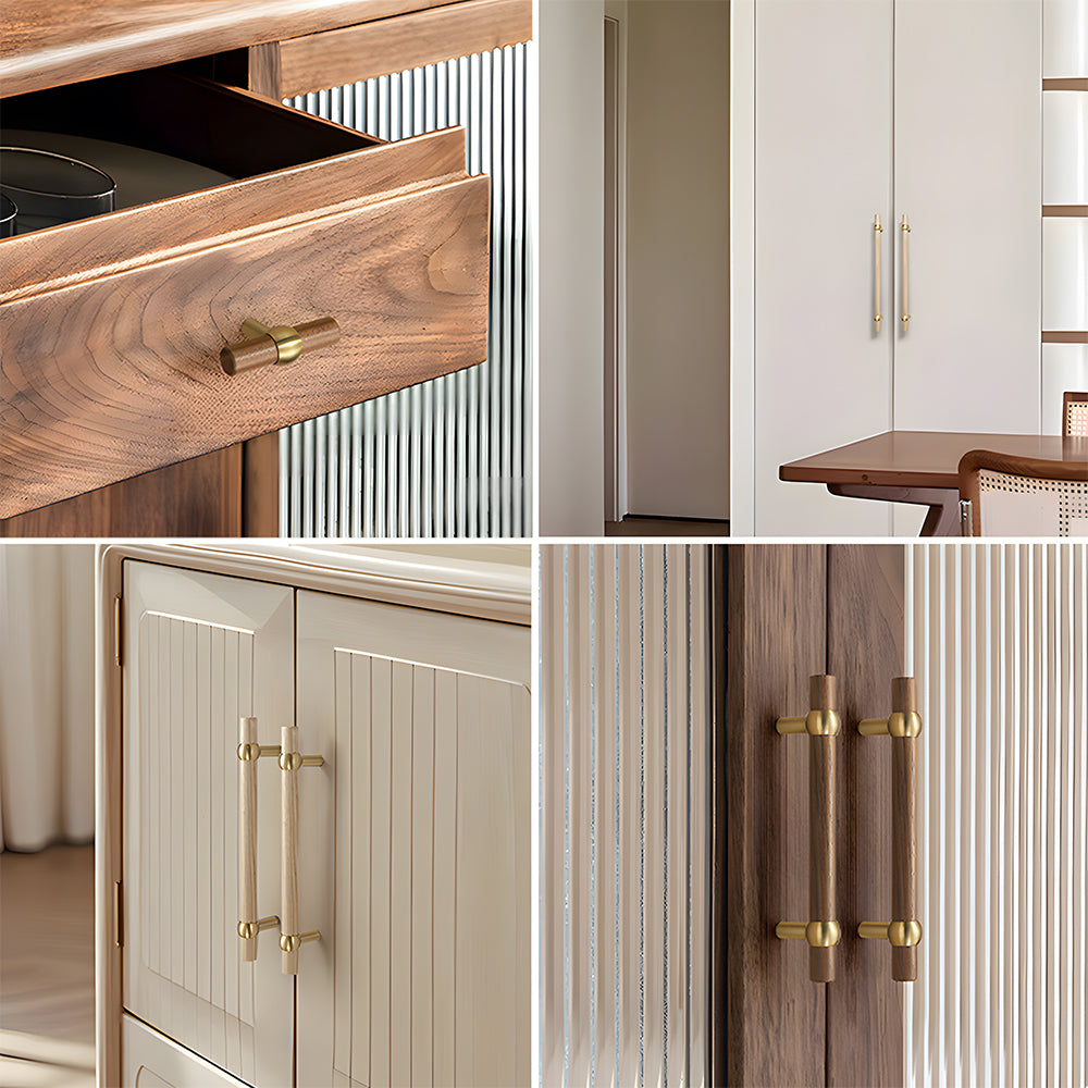 Modern Simple Drawer Door Wooden Cabinet Handle