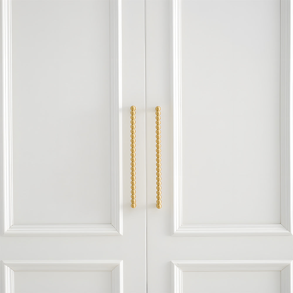 Vintage Spherical Brass Cabinet Handles
