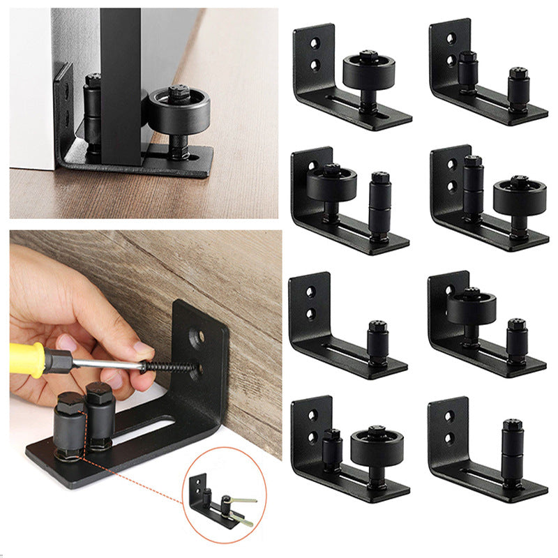 Sliding Barn Door Floor Guide for Bottom Adjustable Roller Flush Design Bottom Flat Barn Door Floor Guide Stay Roller
