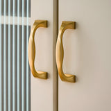 Wide Head Simple Brass Drawer Handles