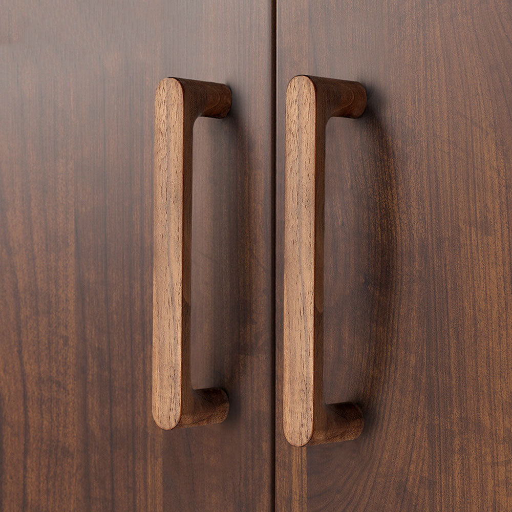 Wooden Furniture Handle Natural Walnut Kitchen Cabinet Handles