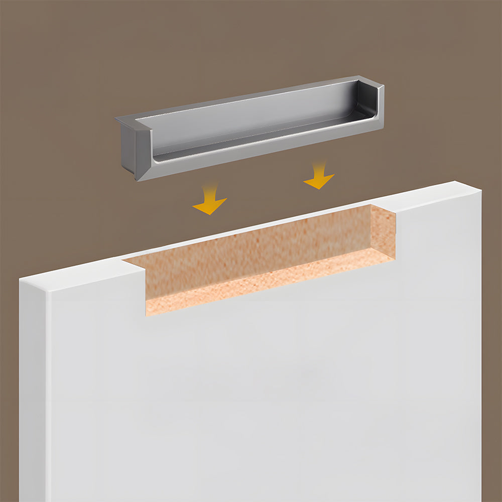 Stylish Recessed Flush Finger Pull for Cabinet