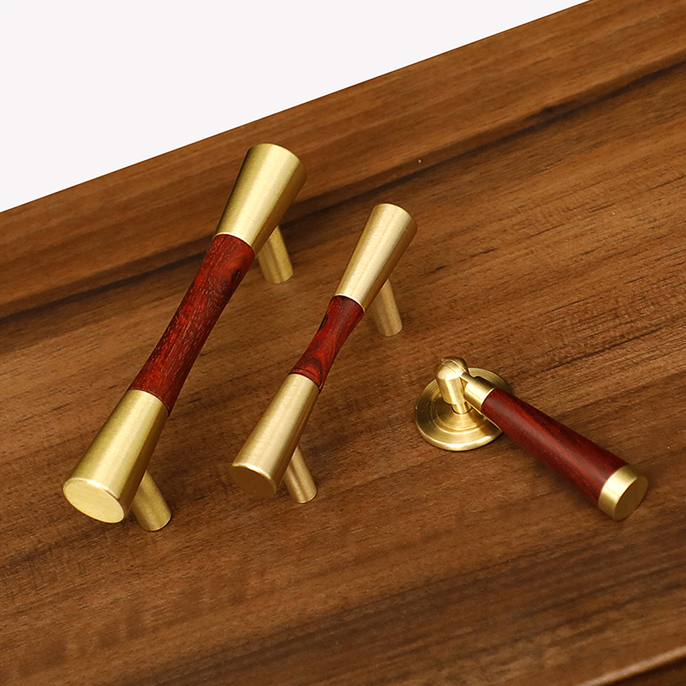 Classical Pure Copper Wood Cabinet Handles