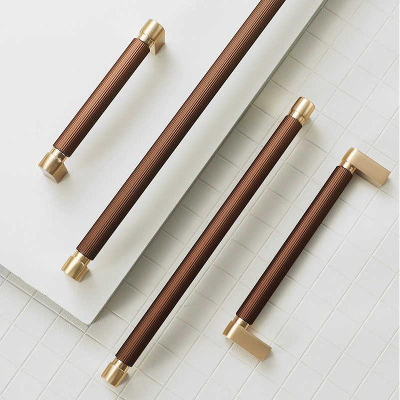 Two-Color Splicing Aluminum Alloy Cabinet Handles