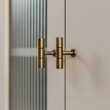 Vintage Bronze Brass Wardrobe Door T-shaped Handle