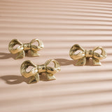 Exquisite Bow Knob Gold Brass Drawer Knobs Dresser Handle Decor Furniture Hardware