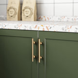 Modern Minimalist Pure Brass Gold Wardrobe Door Handle