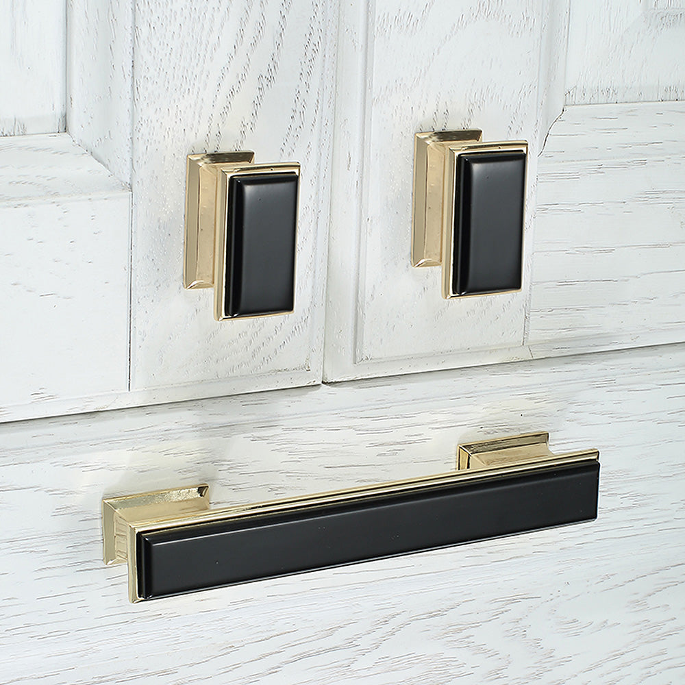 Modern Black Gold  Wardrobe Cabinet Pulls