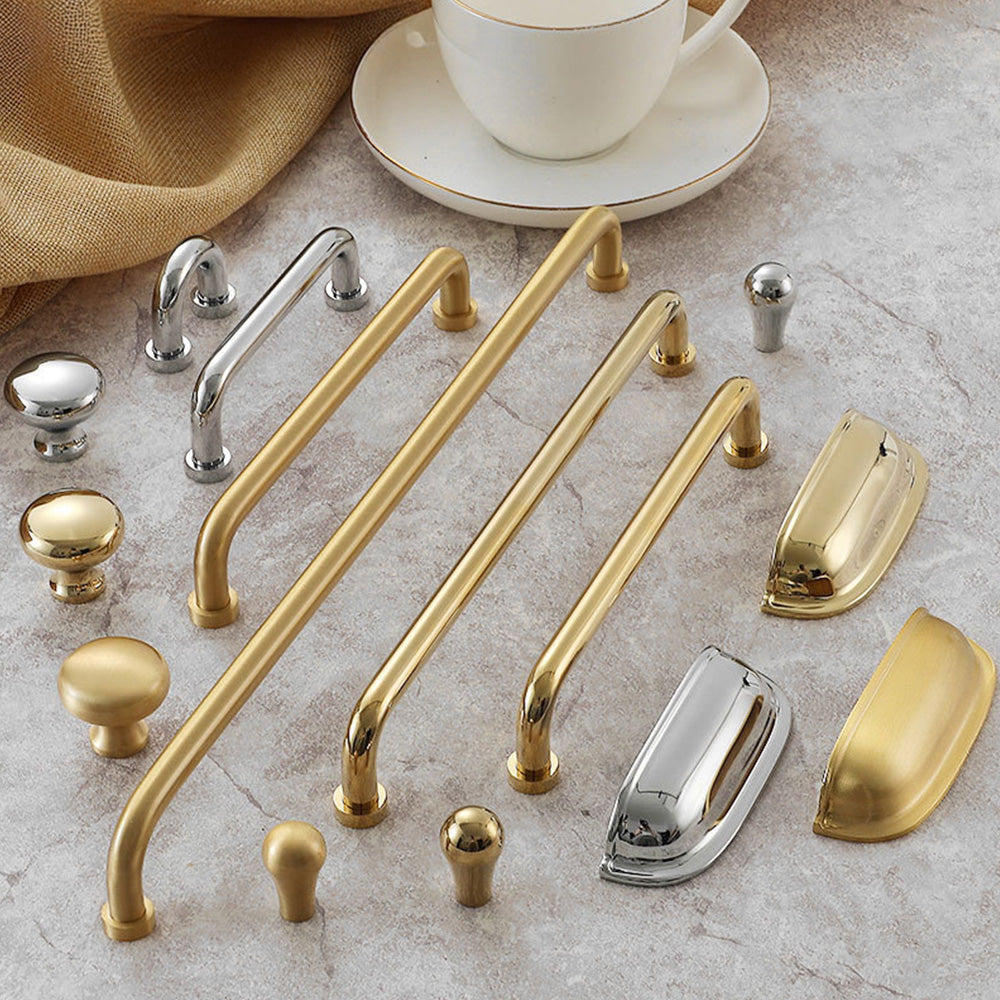 Luxurious Nordic Brass Cabinet Drawer Handles