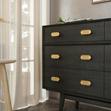 Gold Drawer Pulls Solid Brass Fingerprint Knobs Kitchen Furniture Hardware