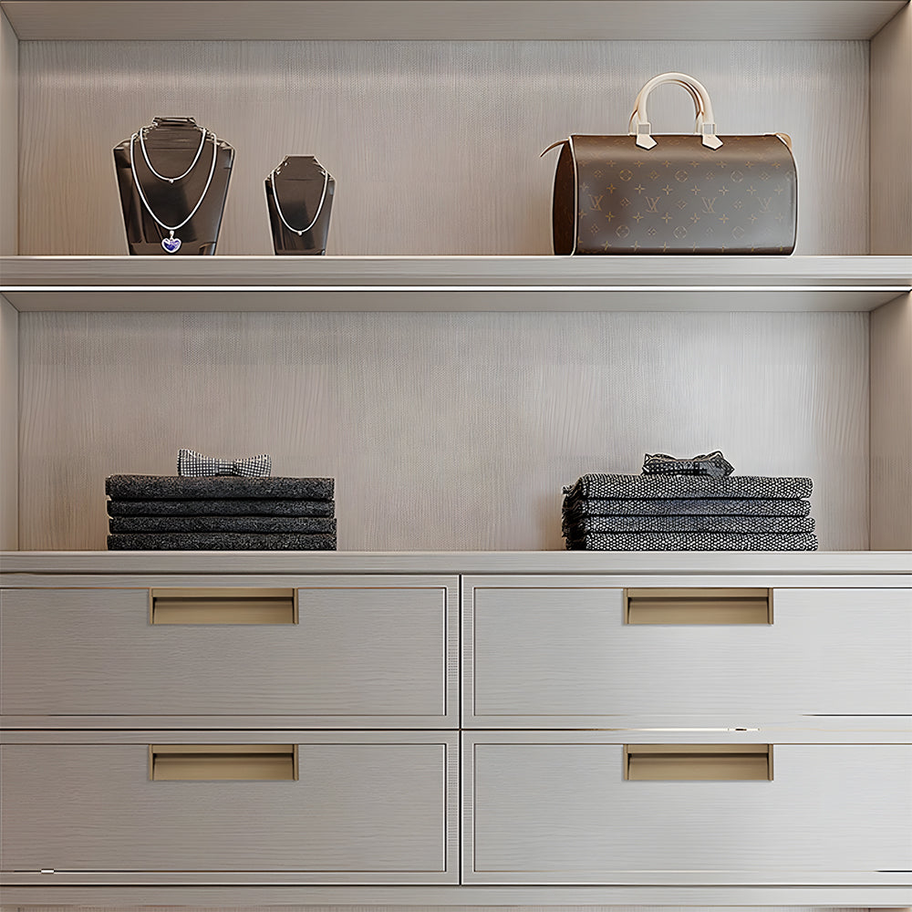 Modern Extended Solid Invisible Concealed Cabinet Pull Handle