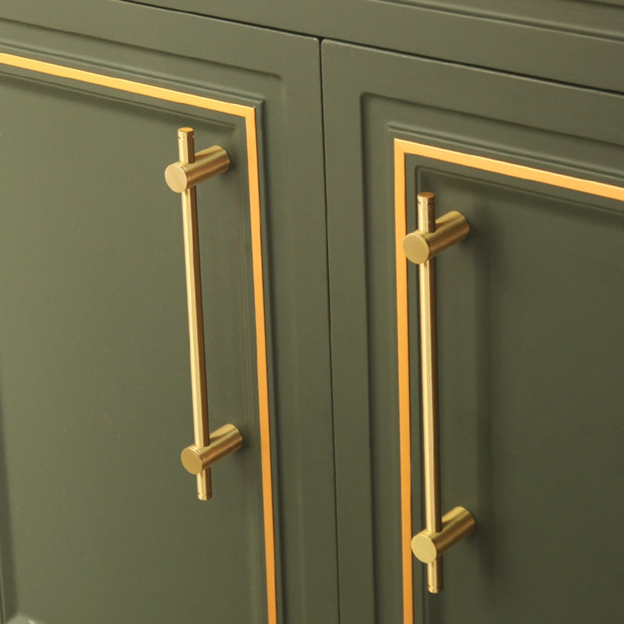 Adjustable Long Handle Liberty Hardware Cabinet Pulls Durable Brass Long Handle