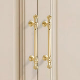 Light Luxury French Gold Wardrobe Door Drawer Cabinet Handles