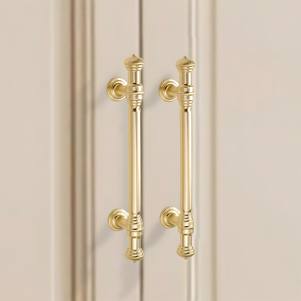Light Luxury French Gold Wardrobe Door Drawer Cabinet Handles