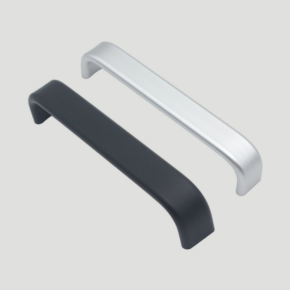 Contemporary Black Aluminum Alloy Kitchen Cabinet Handles