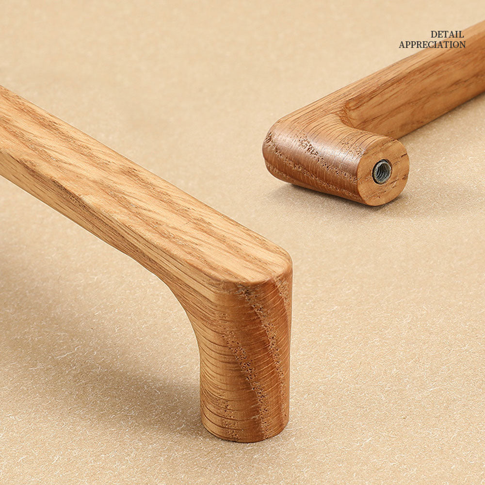 Wooden Furniture Handle Natural Walnut Kitchen Cabinet Handles