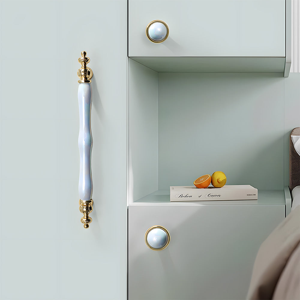 Luxury Colorful Ceramic Cabinet Wardrobe Handle